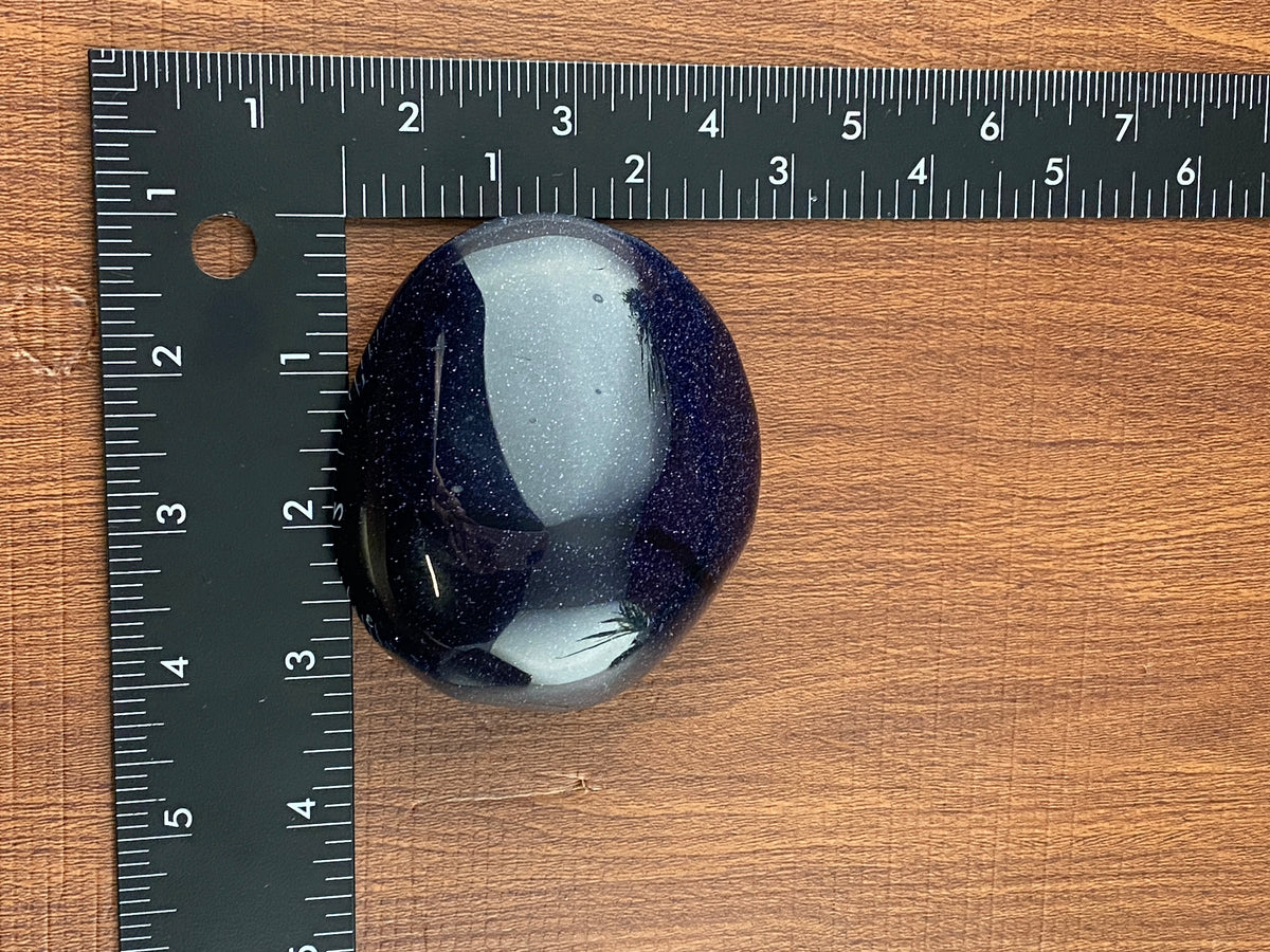 Blue goldstone cabochon fashion