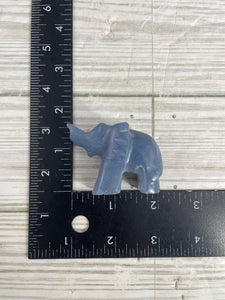 Angelite Elephant Carving