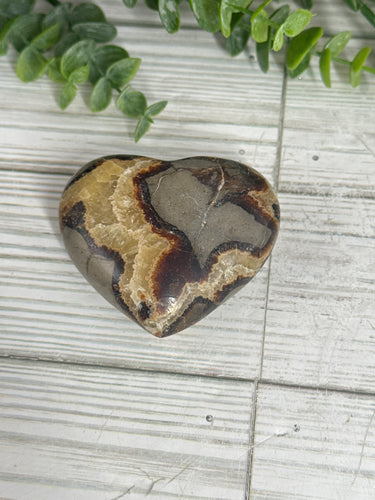 Septarian Calcite Heart