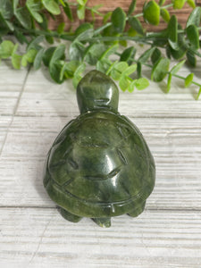 Serpentine Turtle Carving