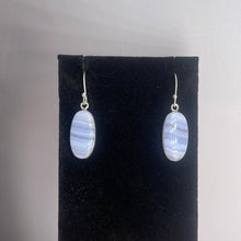 Load image into Gallery viewer, Blue Lace Agate Sterling Silver Earrings