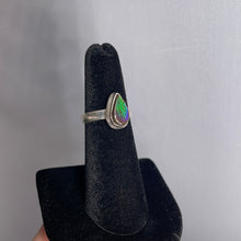 Load image into Gallery viewer, Ammolite Size 6 Sterling Silver Ring