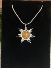 Load image into Gallery viewer, Golden Healer Star/Snowflake Wire-Wrapped Pendant