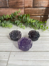 Load image into Gallery viewer, Fluorite Rose Carving