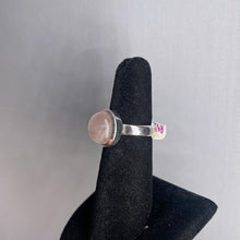 Load image into Gallery viewer, Rose Quartz Size 5 Sterling Silver Ring