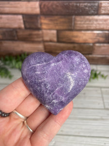 Lepidolite Heart