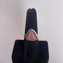 Load image into Gallery viewer, Strawberry Quartz Size 8 Sterling Silver Ring