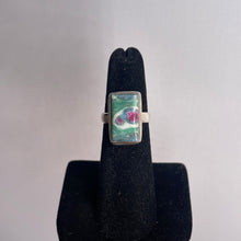 Load image into Gallery viewer, Ruby Fuchsite Size 5 Sterling Silver Ring