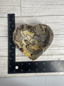 Septarian Calcite Heart Bowl