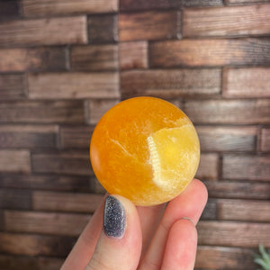 Orange Calcite Sphere