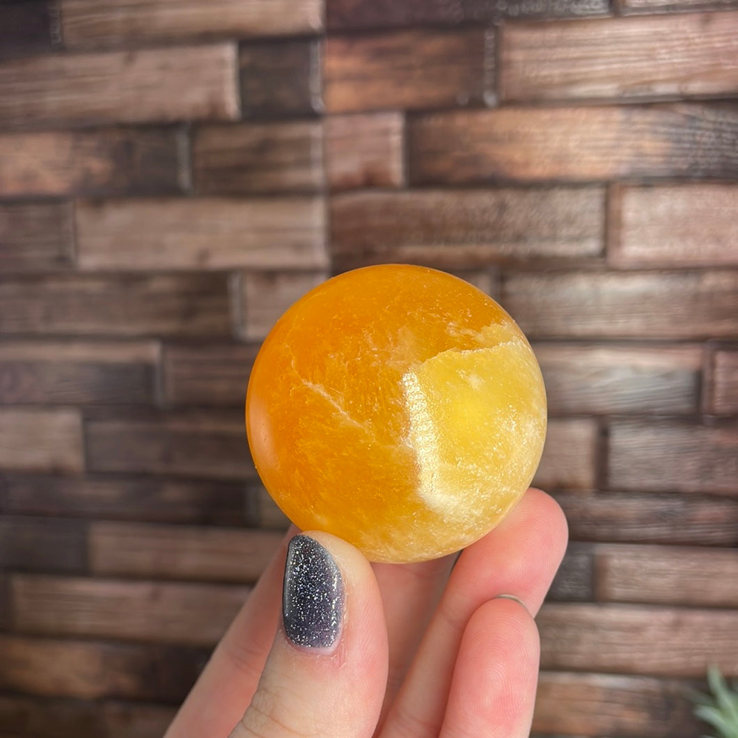 Orange Calcite Sphere