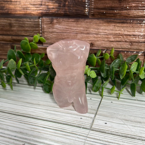 Rose Quartz Male Body Carving