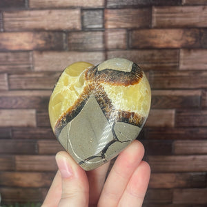 Septarian Calcite Heart