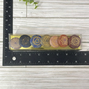 Engraved Stone Chakra Set