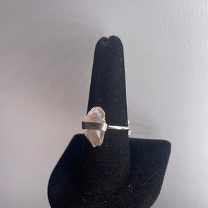 Rose Quartz Size 9 Sterling Silver Ring