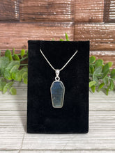 Load image into Gallery viewer, Labradorite Coffin Sterling Silver Pendant