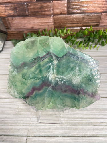 Snowflake Fluorite Slab