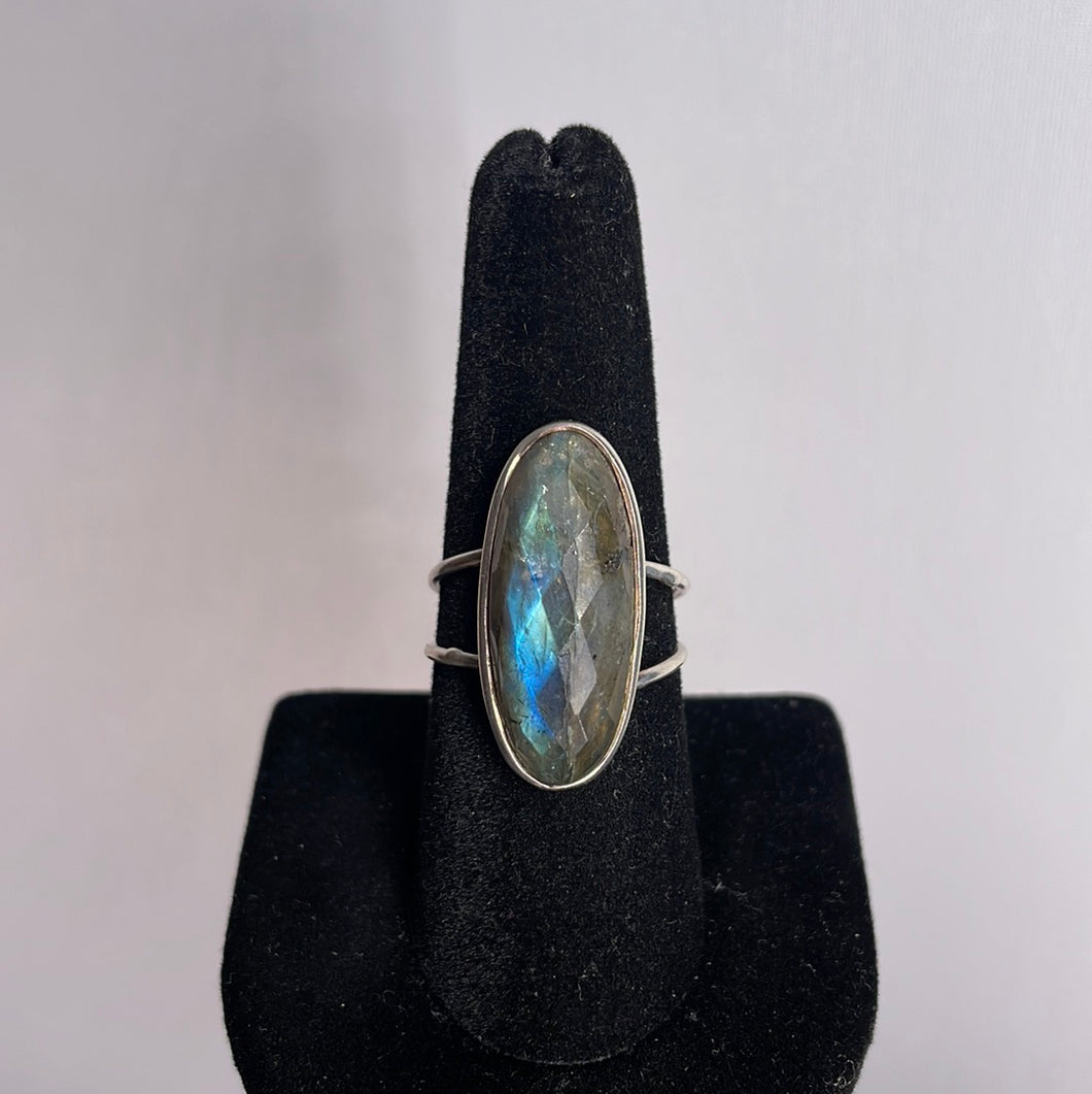 Labradorite Size 8 Sterling Silver Ring