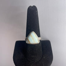 Load image into Gallery viewer, Blue Aragonite Size 9 Sterling Silver Ring