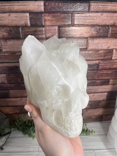 Quartz Cluster Skull XL