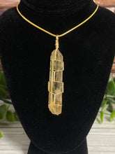 Load image into Gallery viewer, Citrine Wire-Wrapped Pendant