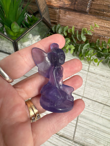 Fluorite Tinkerbell Carving