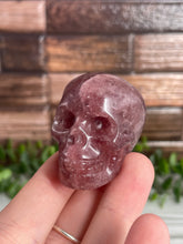 Load image into Gallery viewer, Strawberry Quartz Skull