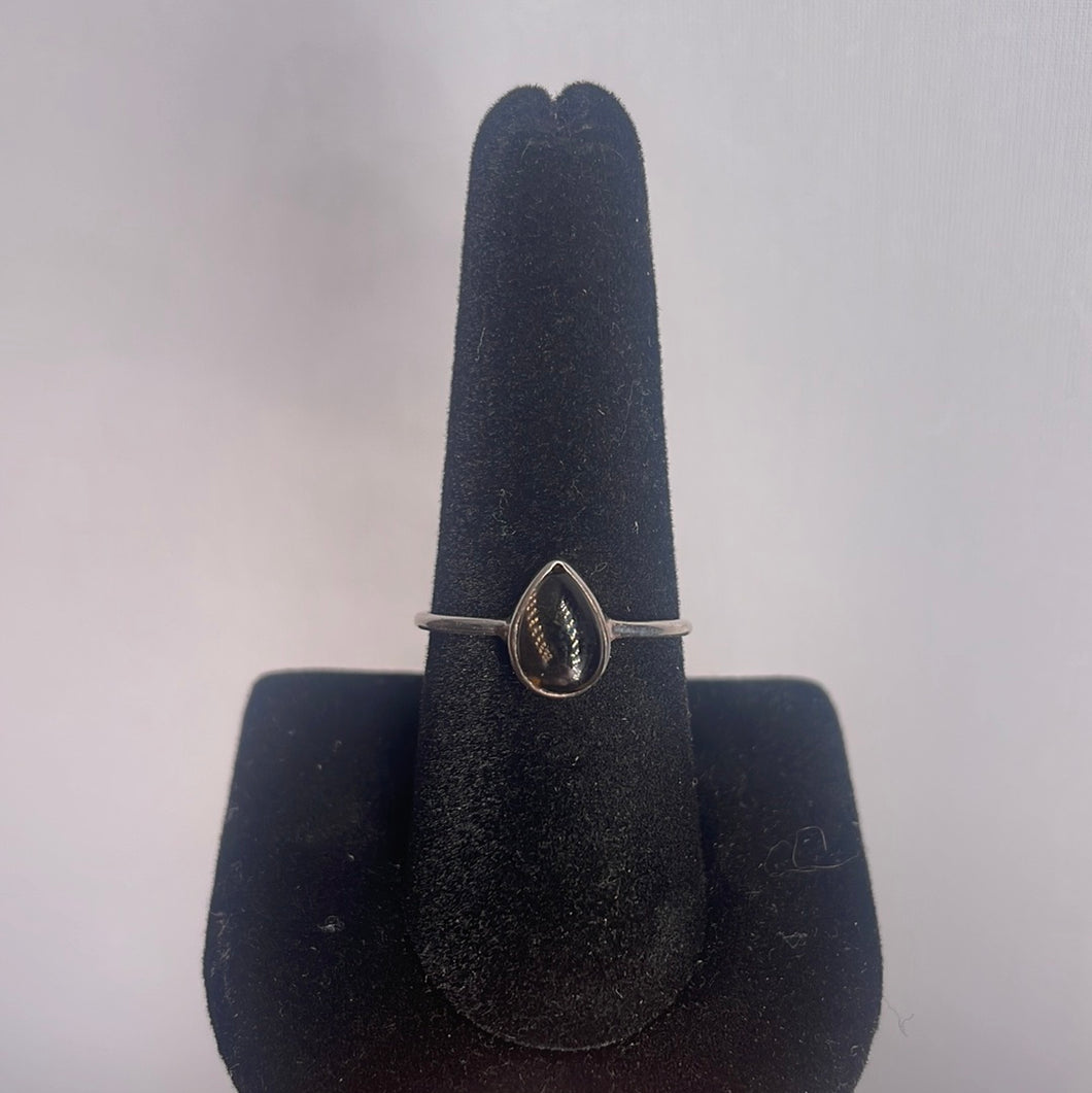 Smoky Quartz Size 9 Sterling Silver Ring