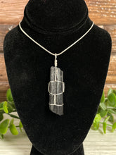 Load image into Gallery viewer, Black Tourmaline Wire-Wrapped Pendant