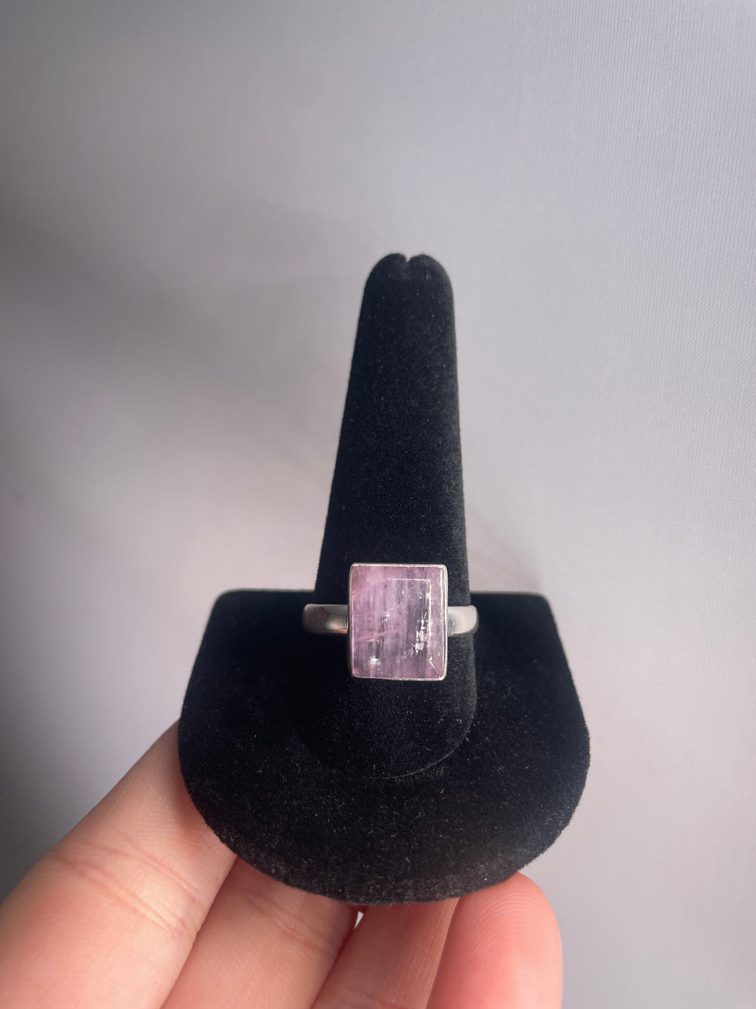 Kunzite SZ 10.5 Sterling Silver Ring