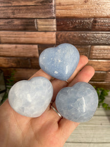 Blue Calcite Heart Small