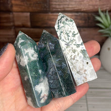 Load image into Gallery viewer, Moss Agate Tower Small