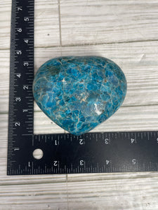 Blue Apatite Heart