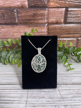 Load image into Gallery viewer, Seraphinite Lotus Wire-Wrapped Pendant