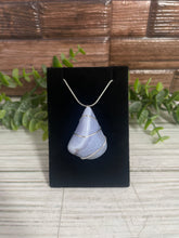 Load image into Gallery viewer, Blue Lace Agate Wire-Wrapped Pendant