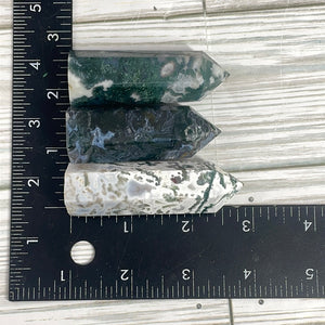 Moss Agate Tower Small