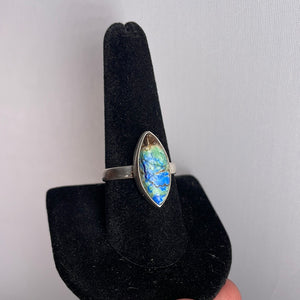 Azurite Size 9 Sterling Silver Ring