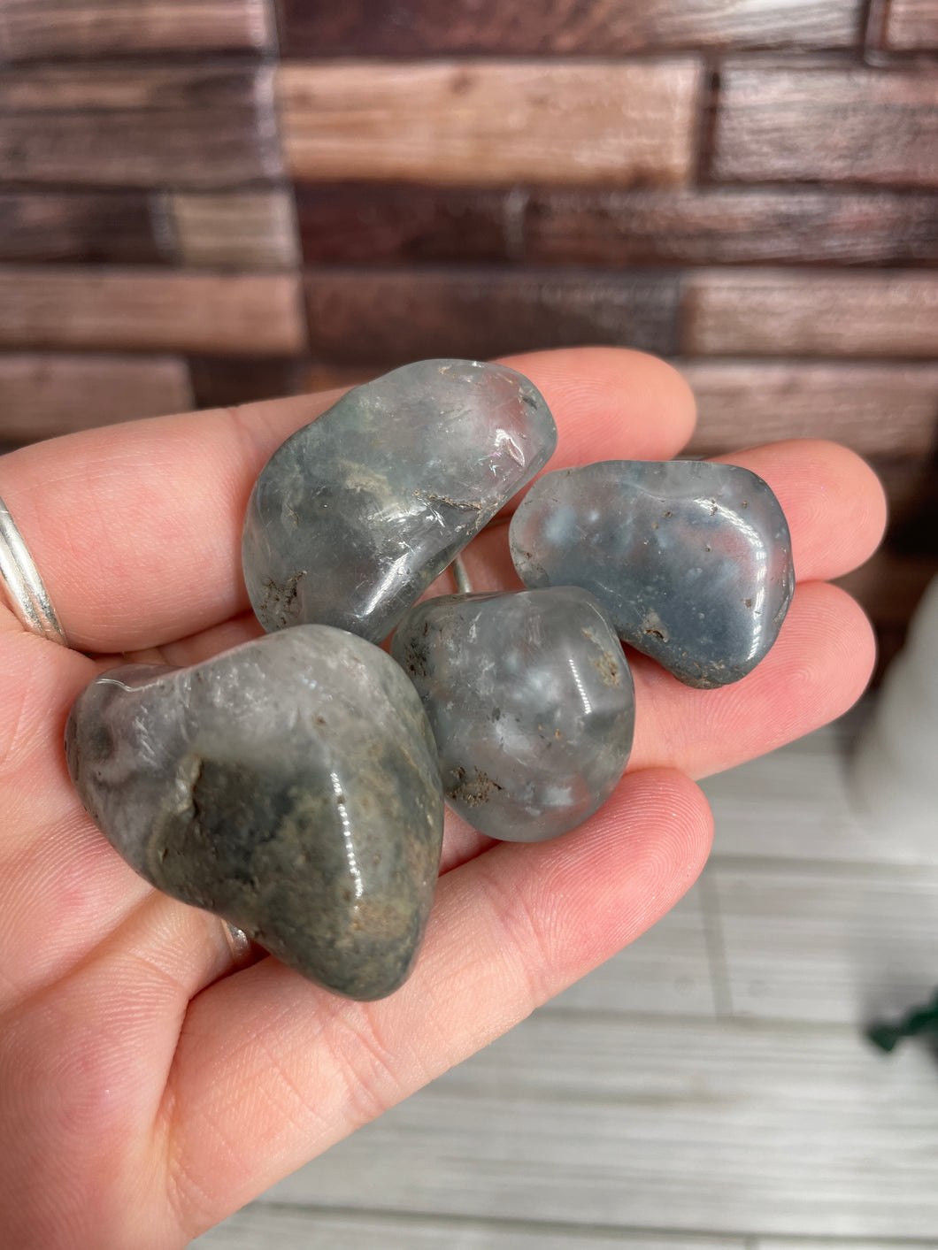 Blue Tara Quartz Tumbled Stone