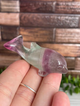 Load image into Gallery viewer, Fluorite Dolphin Carving