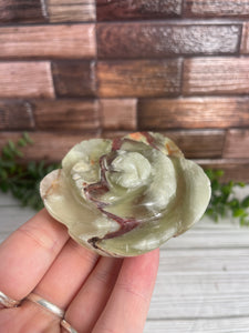 Onyx Rose Carving