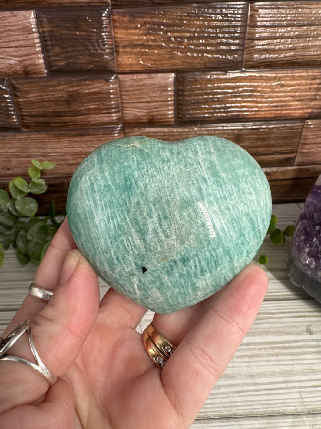 Amazonite Heart