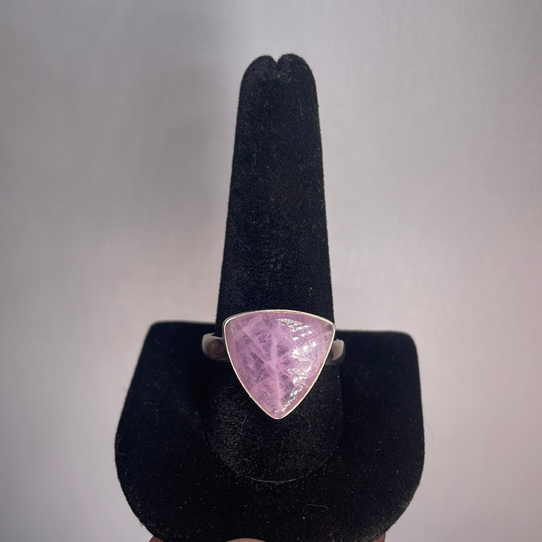 Kunzite Size 12 sterling Silver Ring