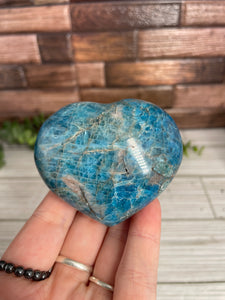 Blue Apatite Heart