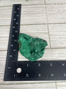 Fibrous Raw Velvety Malachite