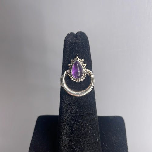 Amethyst Size 5 Sterling Silver Ring