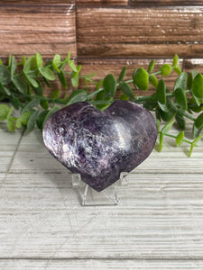 Gem Lepidolite/Mica Heart