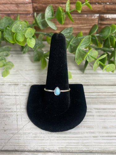 Larimar SZ 10 Sterling Silver Ring