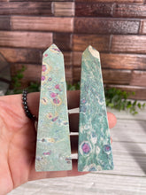 Load image into Gallery viewer, Ruby Fuchsite Obelisk