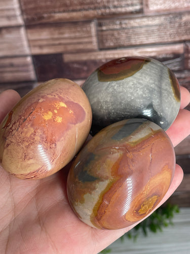 Polychrome Jasper Palm Stone