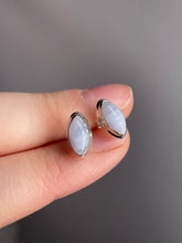 Load image into Gallery viewer, Blue Lace Agate Sterling Silver Stud Earrings